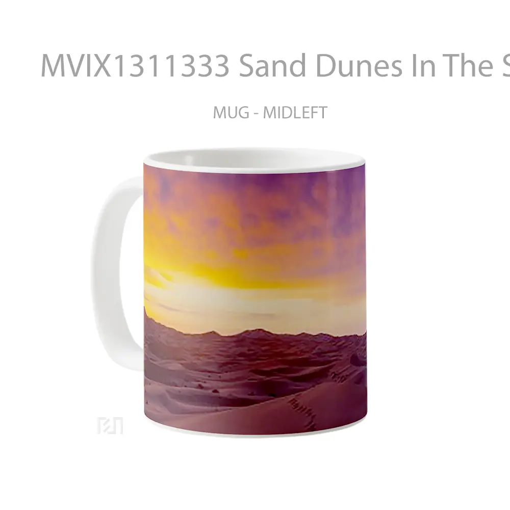 Mug Sand Dunes In The Sahara Gelas Keramik Unik - All-side / Desain