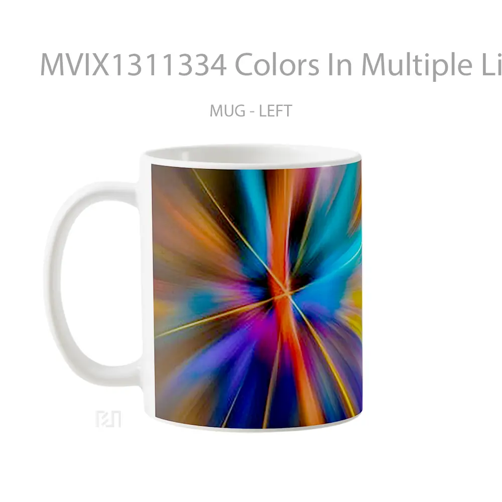 Mug Colors In Multiple Lights Gelas Keramik Unik - All-side / Desain