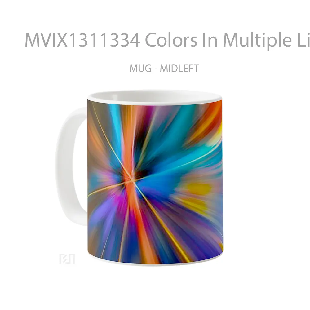 Mug Colors In Multiple Lights Gelas Keramik Unik - All-side / Desain