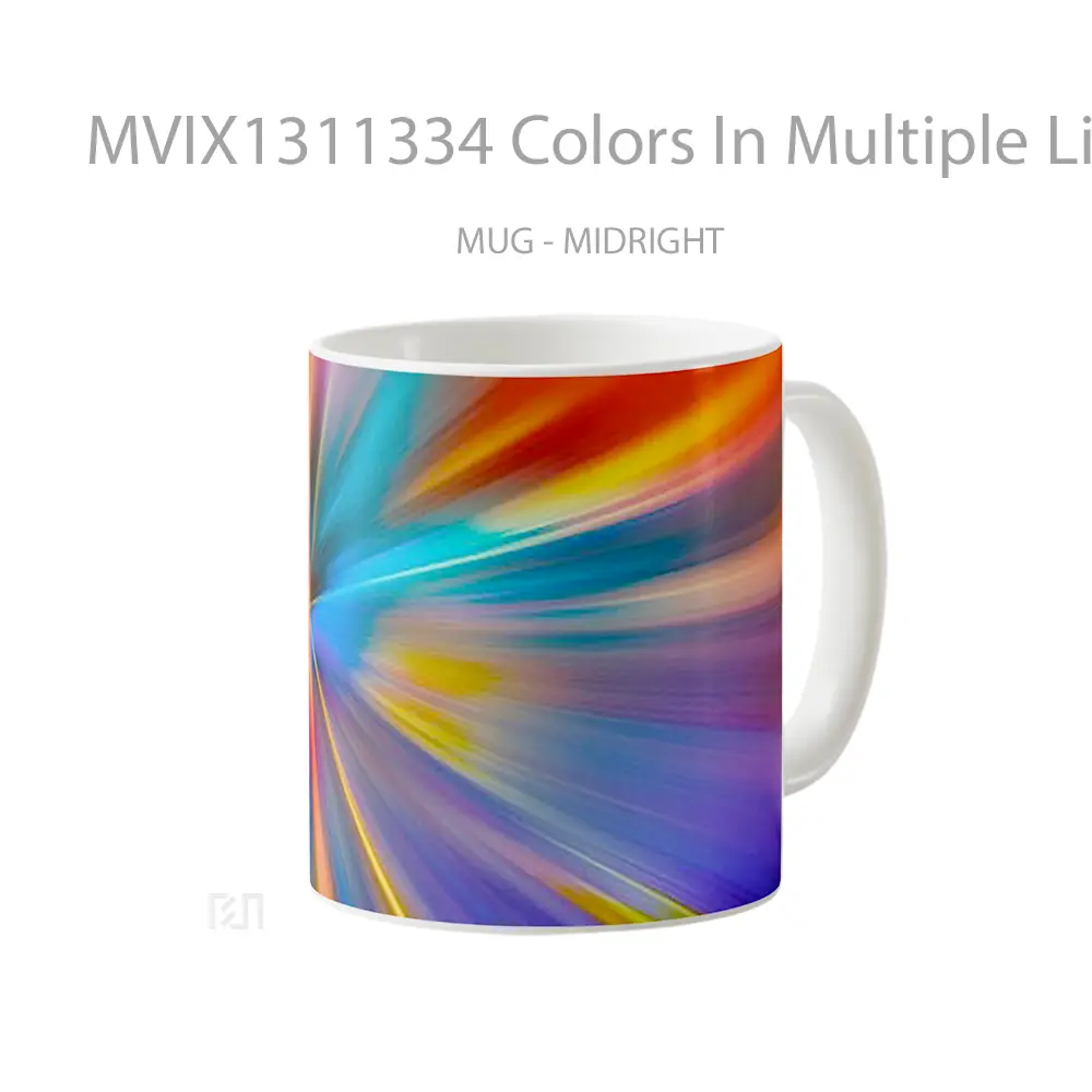 Mug Colors In Multiple Lights Gelas Keramik Unik - All-side / Desain