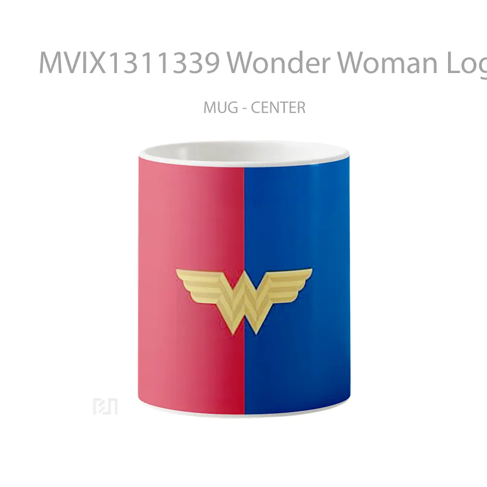 Mug Wonder Woman Logo Minimalist Gelas Superhero
