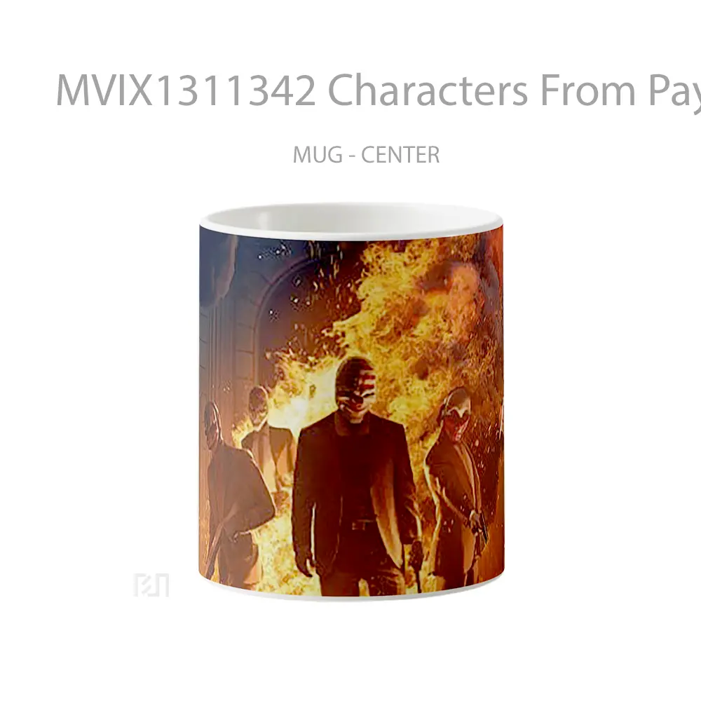 Mug Characters From Payday 2 Gelas Keramik Unik