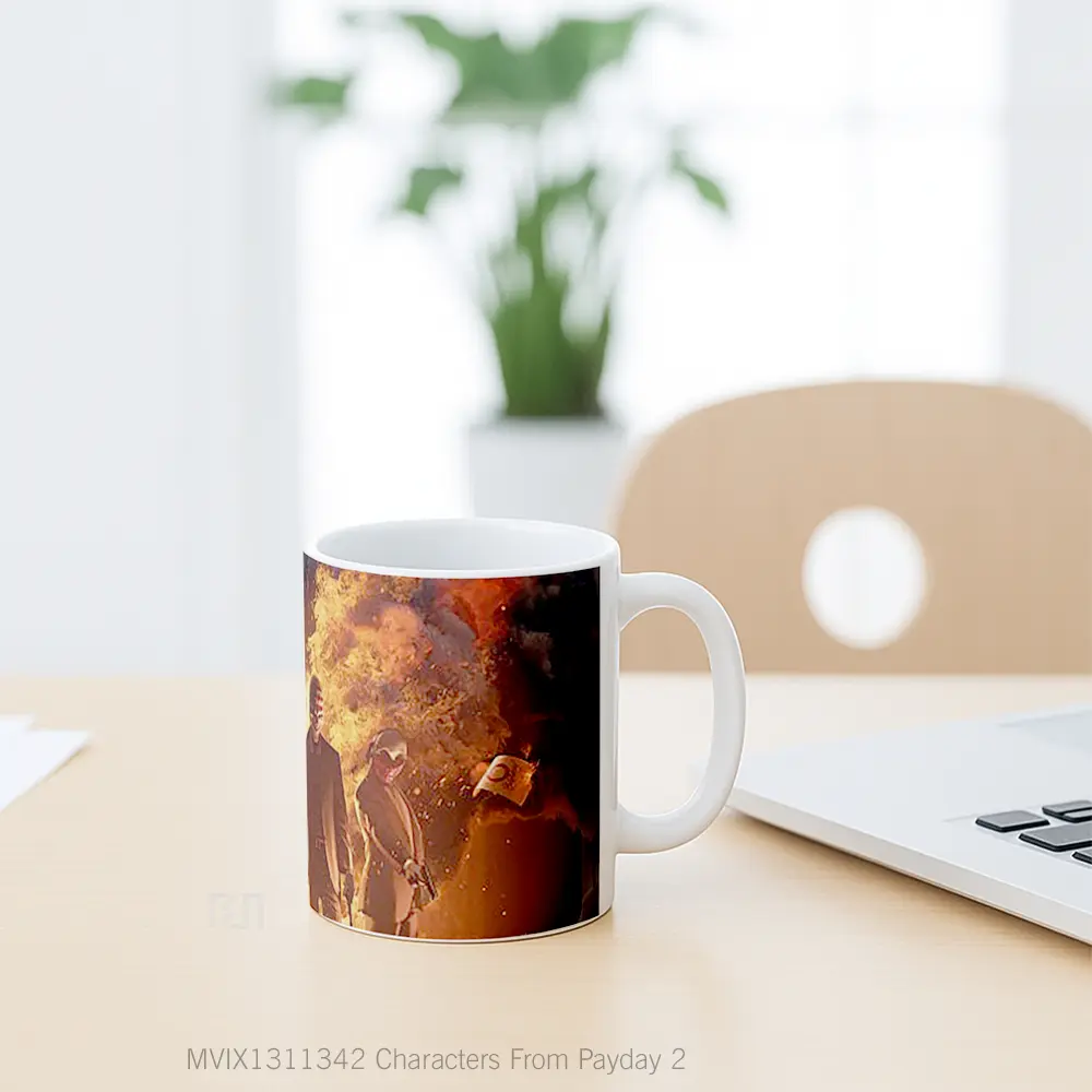 Mug Characters From Payday 2 Gelas Keramik Unik - All-side / Desain