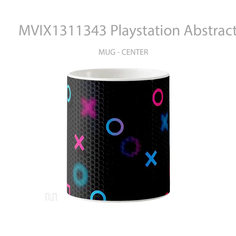 Mug Playstation Abstract Cangkir Gamer