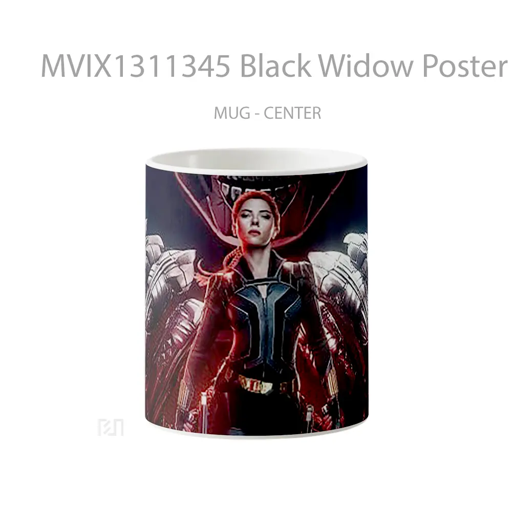 Mug Black Widow Poster Gelas Superhero