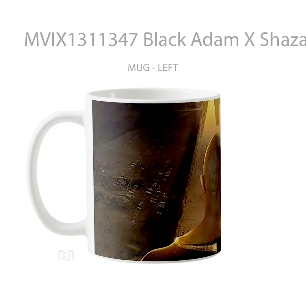 Mug Black Adam X Shazam Gelas Superhero - All-side / Desain
