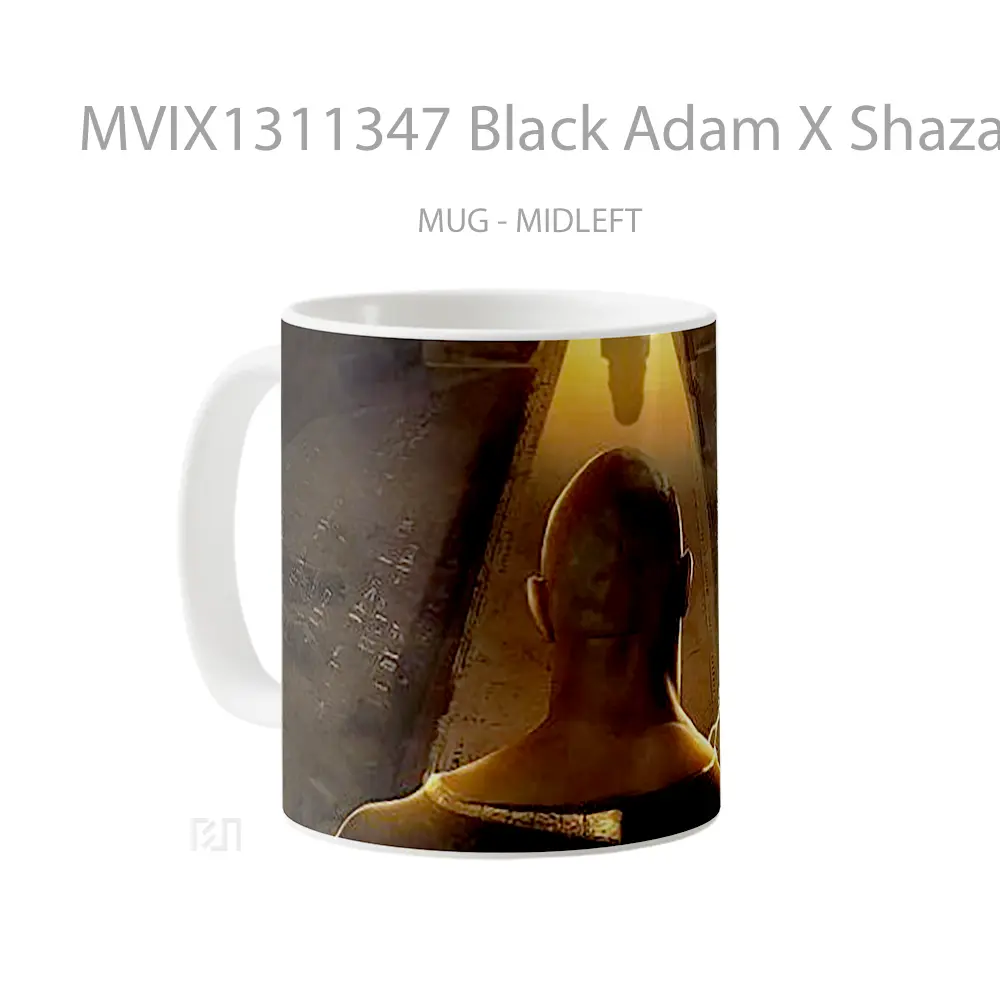 Mug Black Adam X Shazam Gelas Superhero - All-side / Desain
