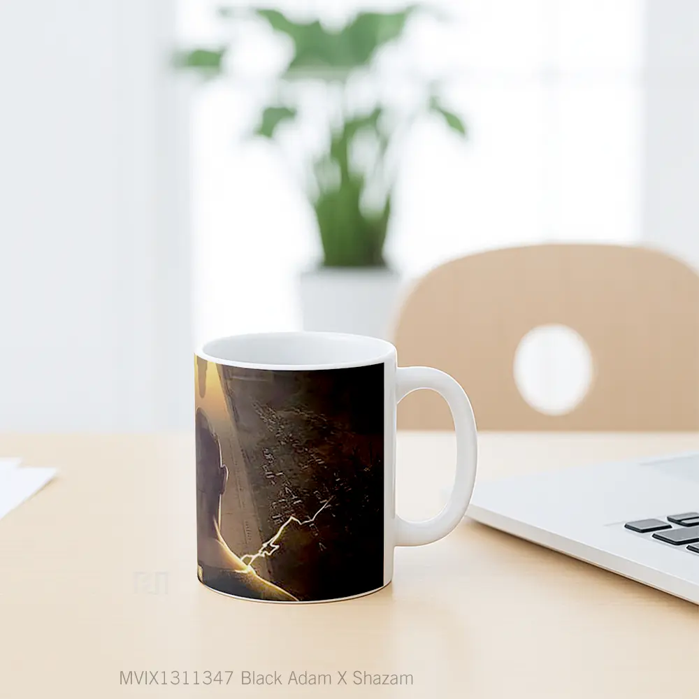 Mug Black Adam X Shazam Gelas Superhero - All-side / Desain