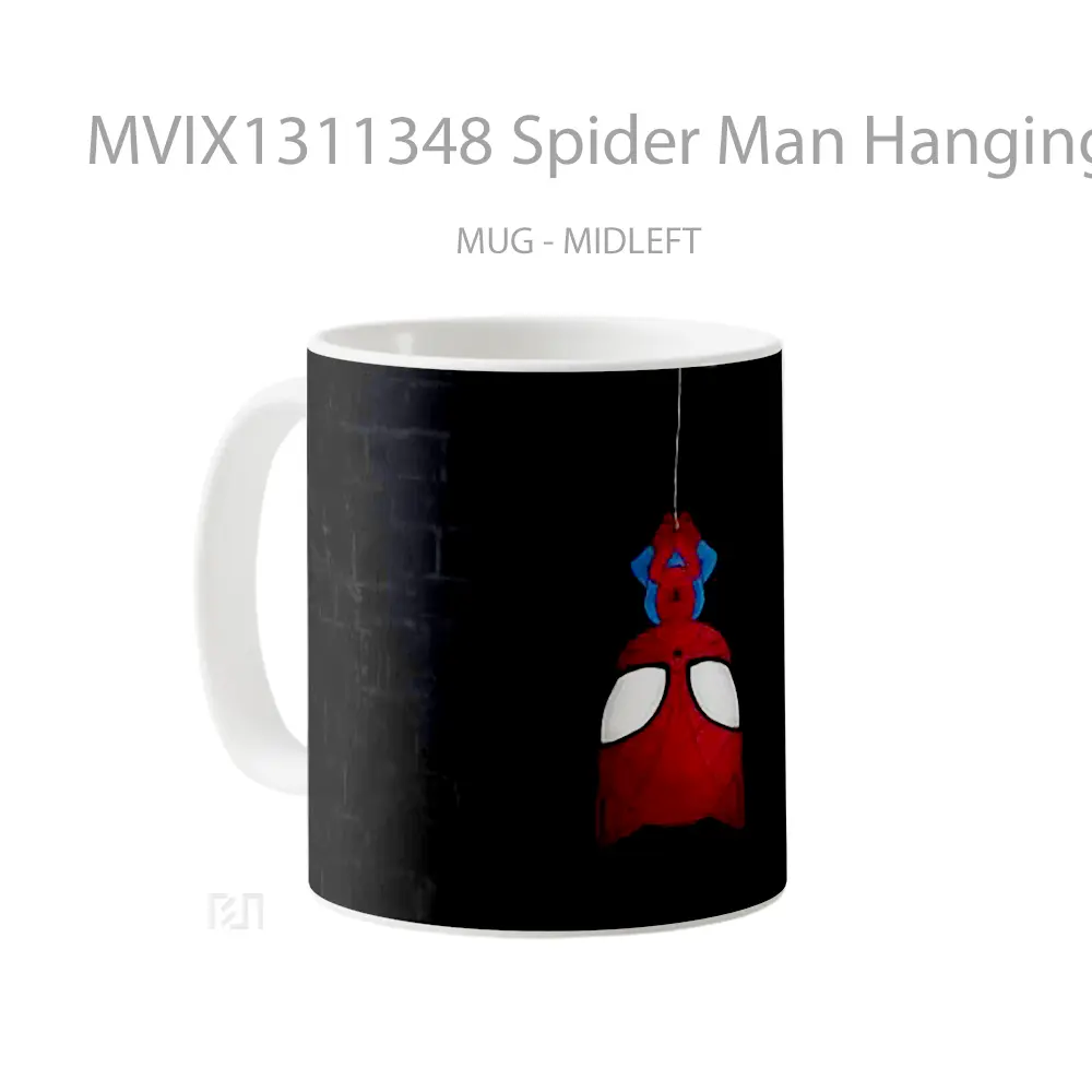 Mug Spider Man Hanging Gelas Superhero - All-side / Desain