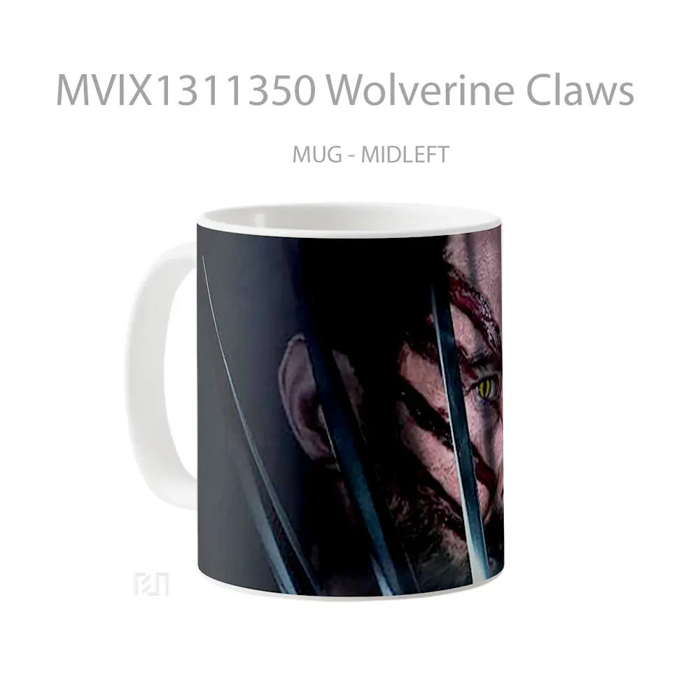 Mug Wolverine Claws Gelas Superhero - All-side / Desain