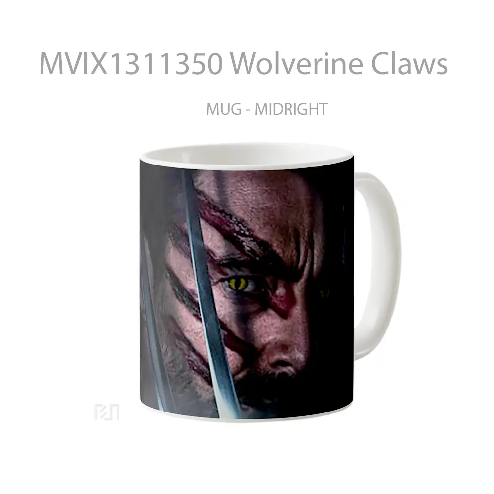 Mug Wolverine Claws Gelas Superhero - All-side / Desain