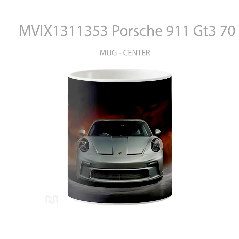 Mug Porsche 911 Gt3 70 Years Edition Cangkir Mobil