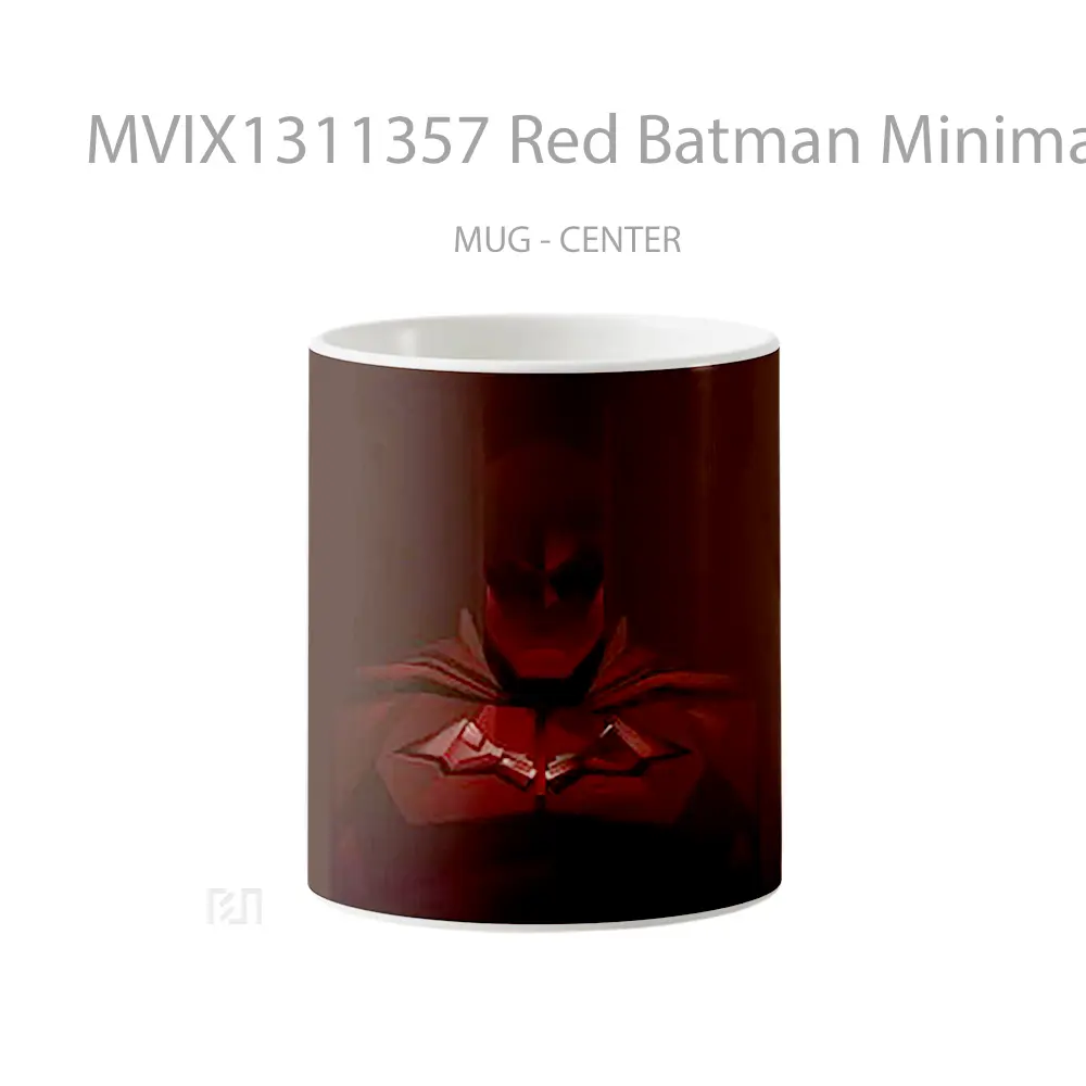 Mug Red Batman Minimal Gelas Superhero