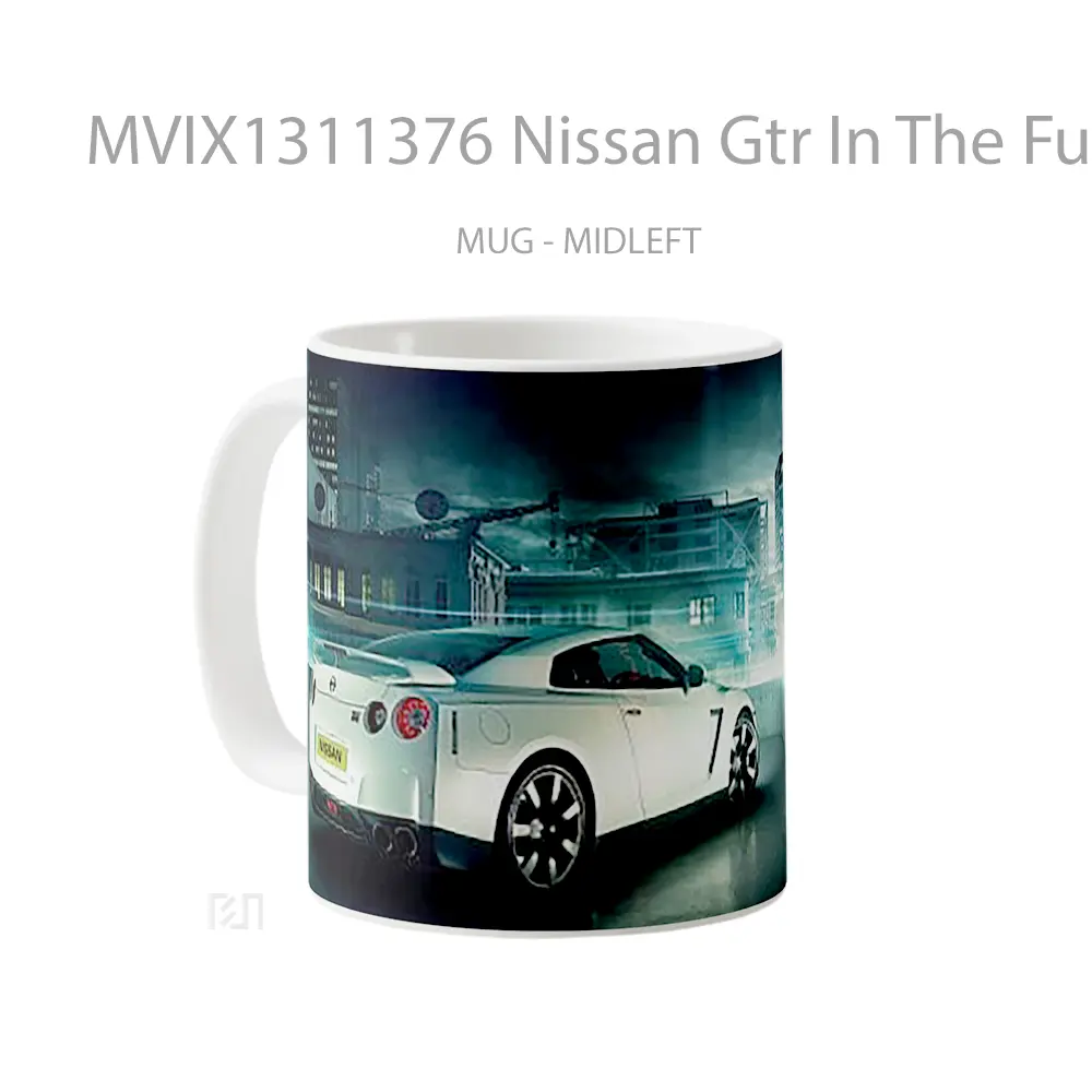 Mug Nissan Gtr In The Future Cangkir Mobil - All-side / Desain