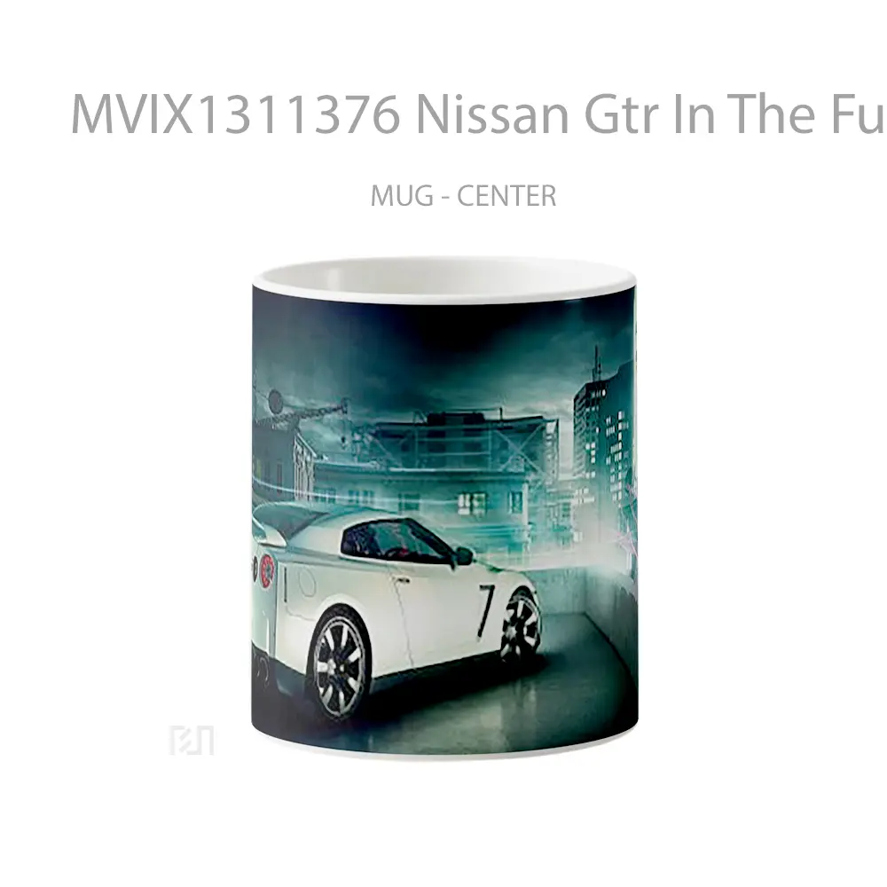 Mug Nissan Gtr In The Future Cangkir Mobil