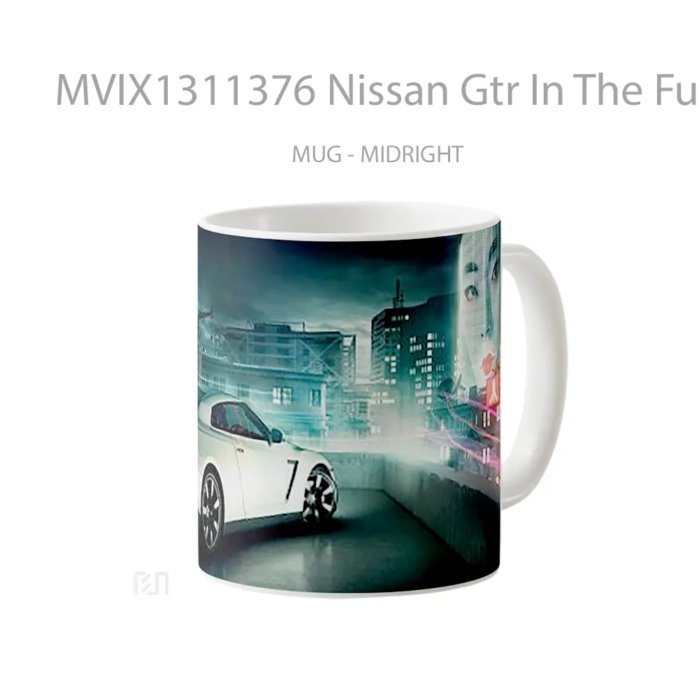 Mug Nissan Gtr In The Future Cangkir Mobil - All-side / Desain