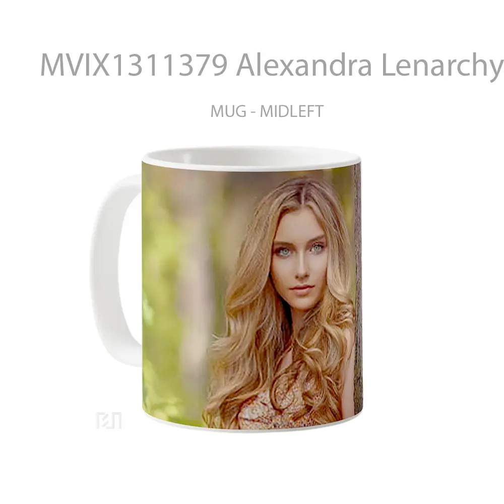 Mug Alexandra Lenarchyk Gelas Selebriti - All-side / Desain