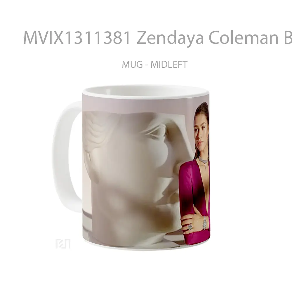 Mug Zendaya Coleman Bvlgari Magnificia Campaign Gelas Selebriti - All-side / Desain