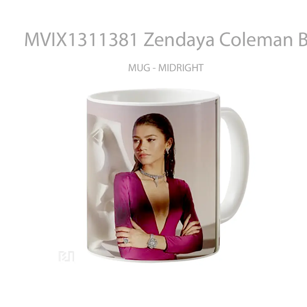 Mug Zendaya Coleman Bvlgari Magnificia Campaign Gelas Selebriti - All-side / Desain