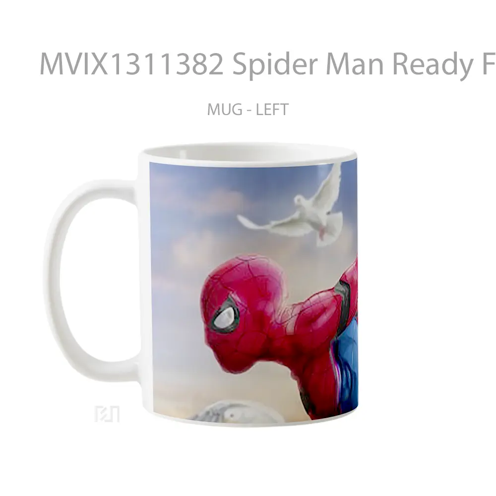 Mug Spider Man Ready For The Day Fan Art Gelas Superhero - All-side / Desain