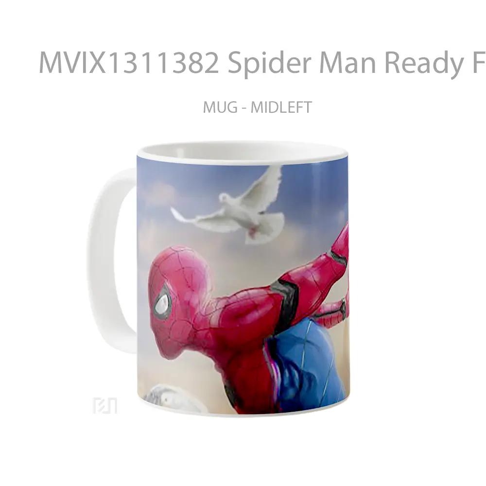 Mug Spider Man Ready For The Day Fan Art Gelas Superhero - All-side / Desain