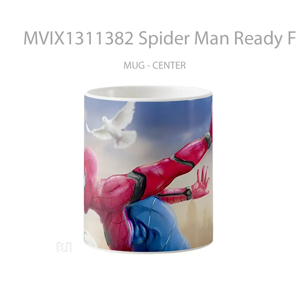 Mug Spider Man Ready For The Day Fan Art Gelas Superhero