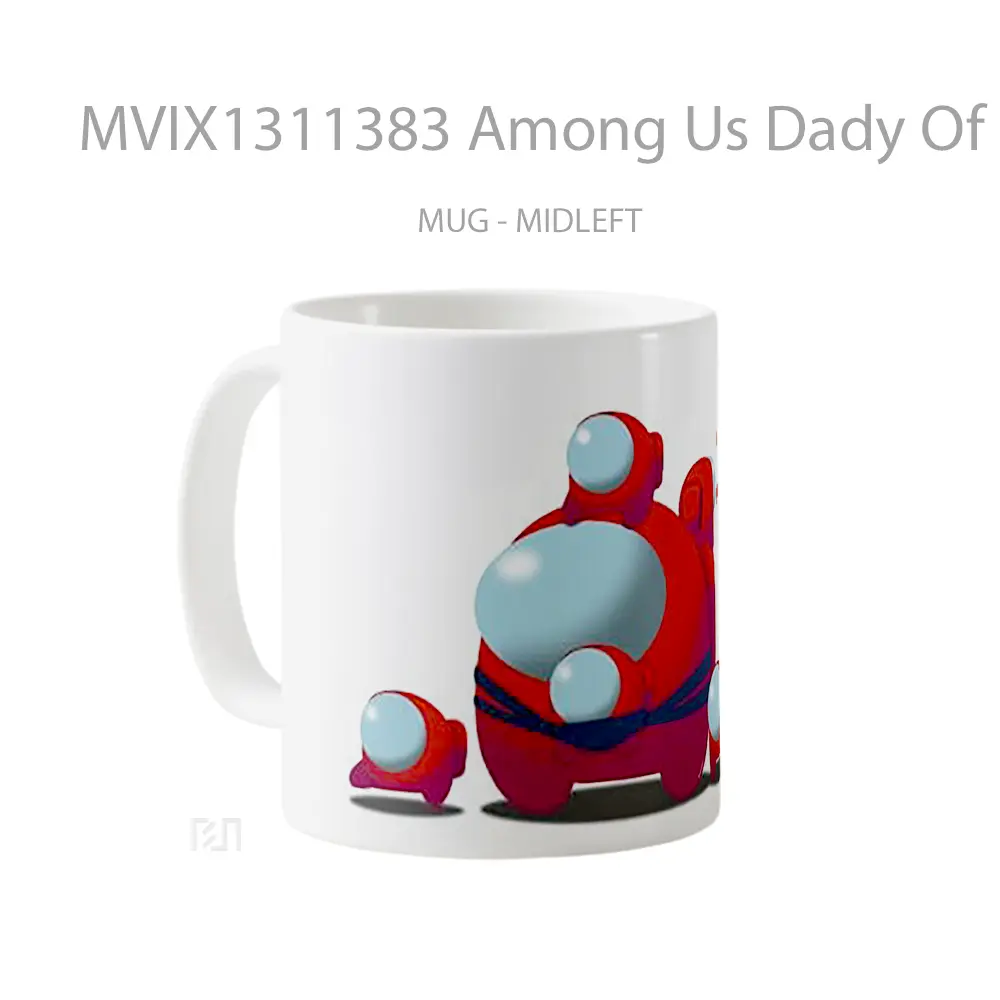 Mug Among Us Dady Of Five Gelas Keramik Unik - All-side / Desain