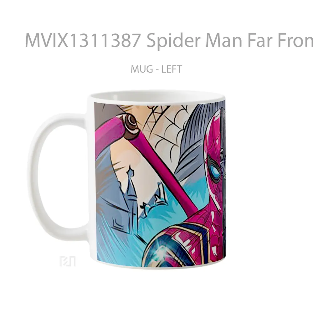 Mug Spider Man Far From Home Fan Art Gelas Superhero - All-side / Desain