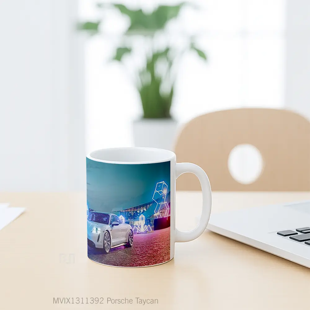 Mug Porsche Taycan Cangkir Mobil - All-side / Desain