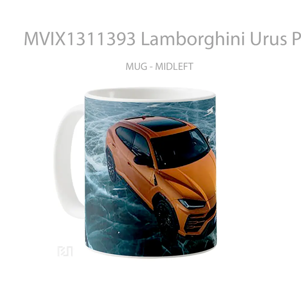 Mug Lamborghini Urus Pearl Capsule Cangkir Mobil - All-side / Desain
