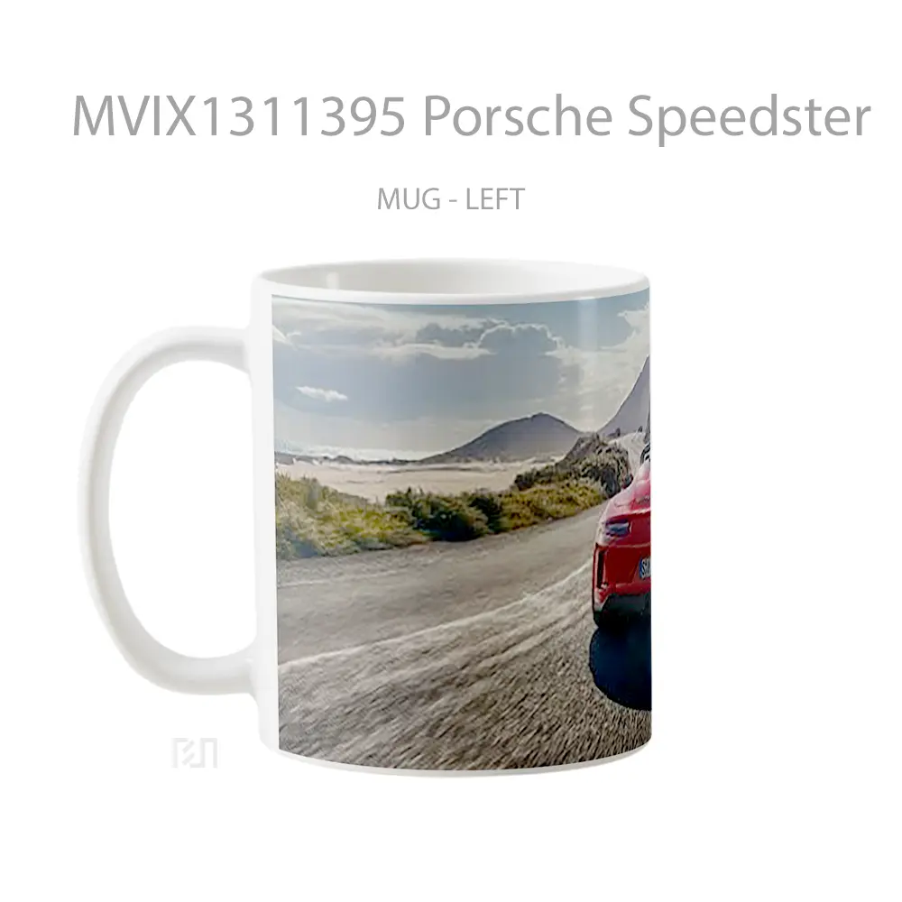 Mug Porsche Speedster Cangkir Mobil - All-side / Desain