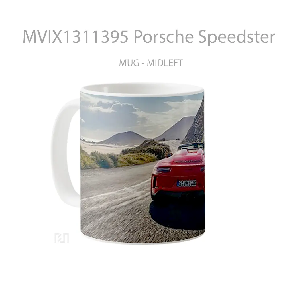 Mug Porsche Speedster Cangkir Mobil - All-side / Desain