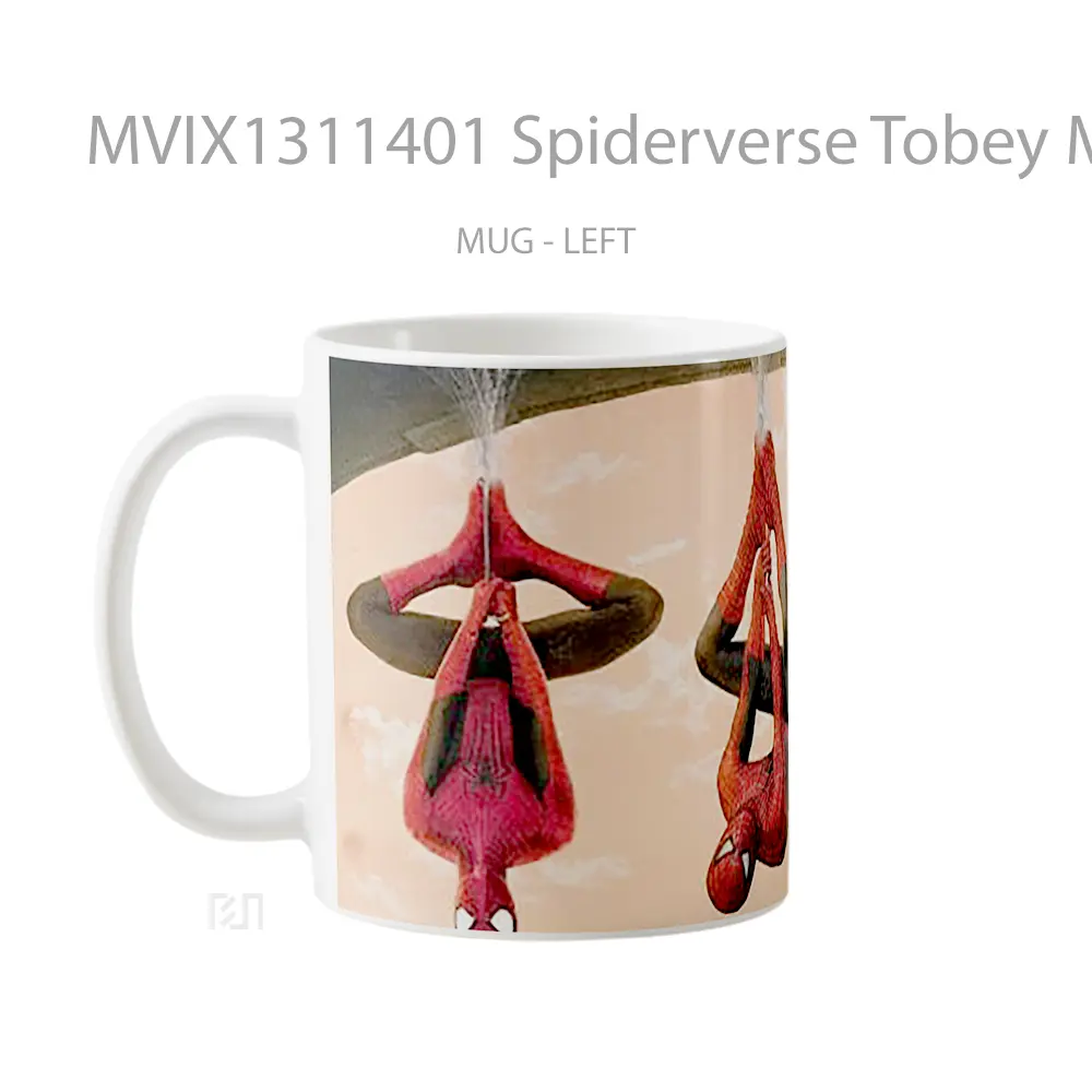 Mug Spiderverse Tobey Maguire Tom Holland Andrew Garfield Gelas Selebriti - All-side / Desain