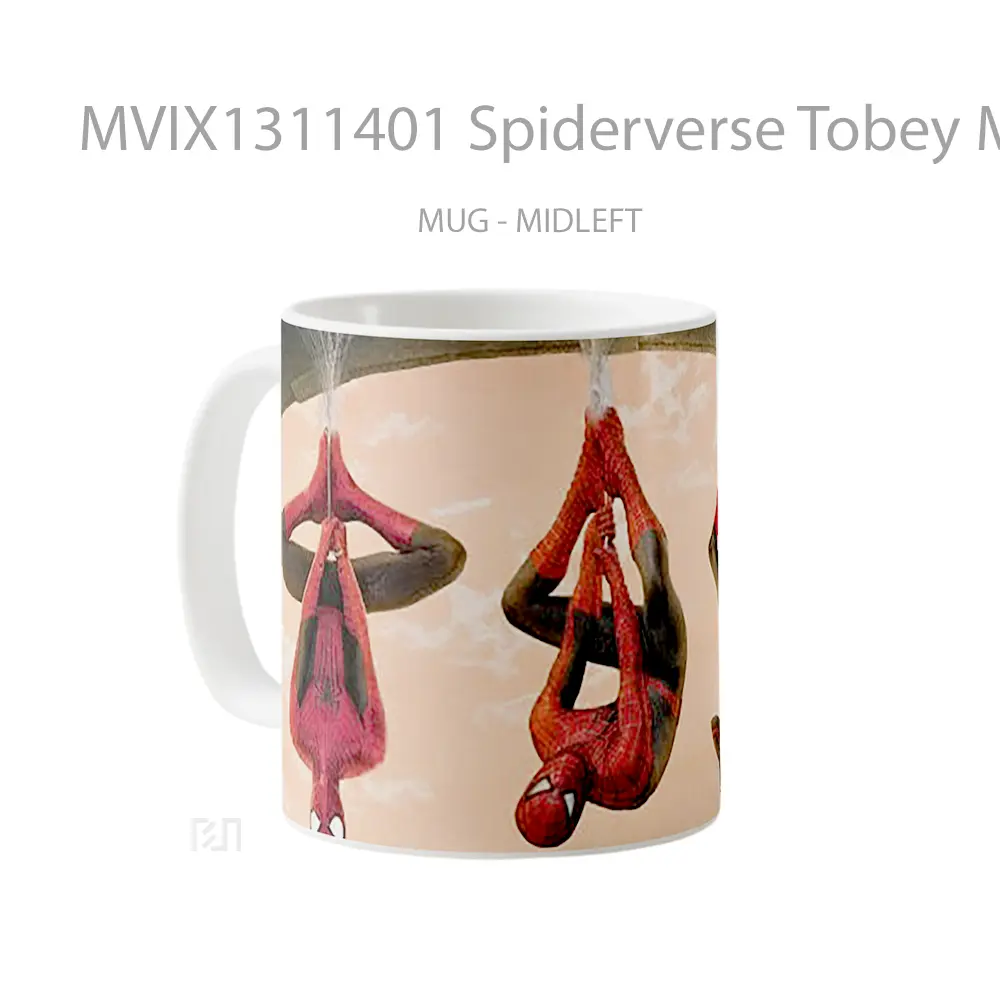 Mug Spiderverse Tobey Maguire Tom Holland Andrew Garfield Gelas Selebriti - All-side / Desain