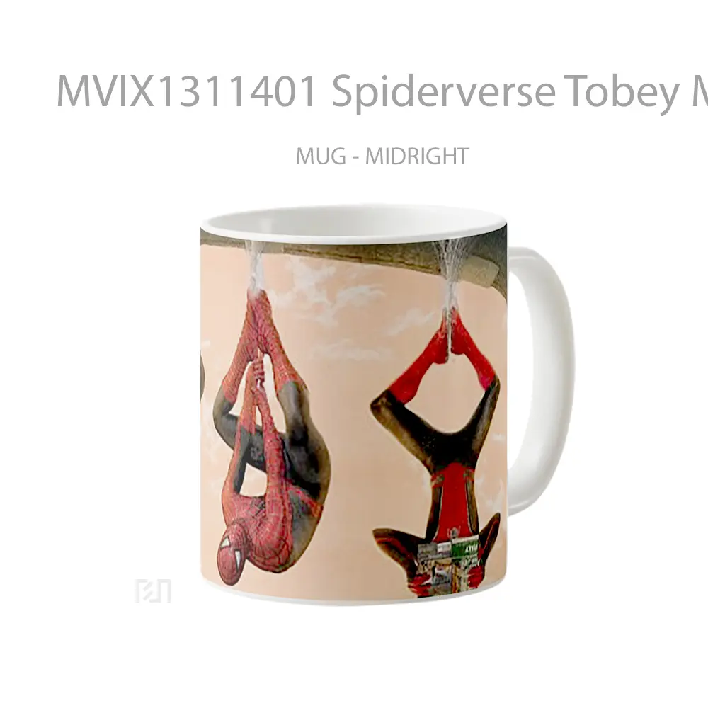 Mug Spiderverse Tobey Maguire Tom Holland Andrew Garfield Gelas Selebriti - All-side / Desain