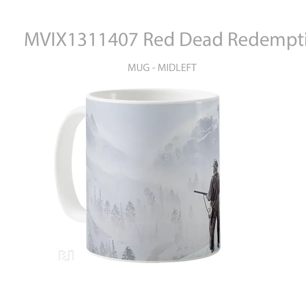 Mug Red Dead Redemption 2 The Bounty Hunter Gelas Keramik Unik - All-side / Desain