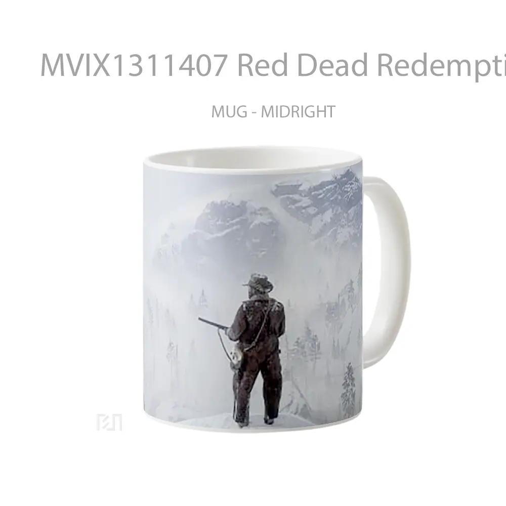 Mug Red Dead Redemption 2 The Bounty Hunter Gelas Keramik Unik - All-side / Desain