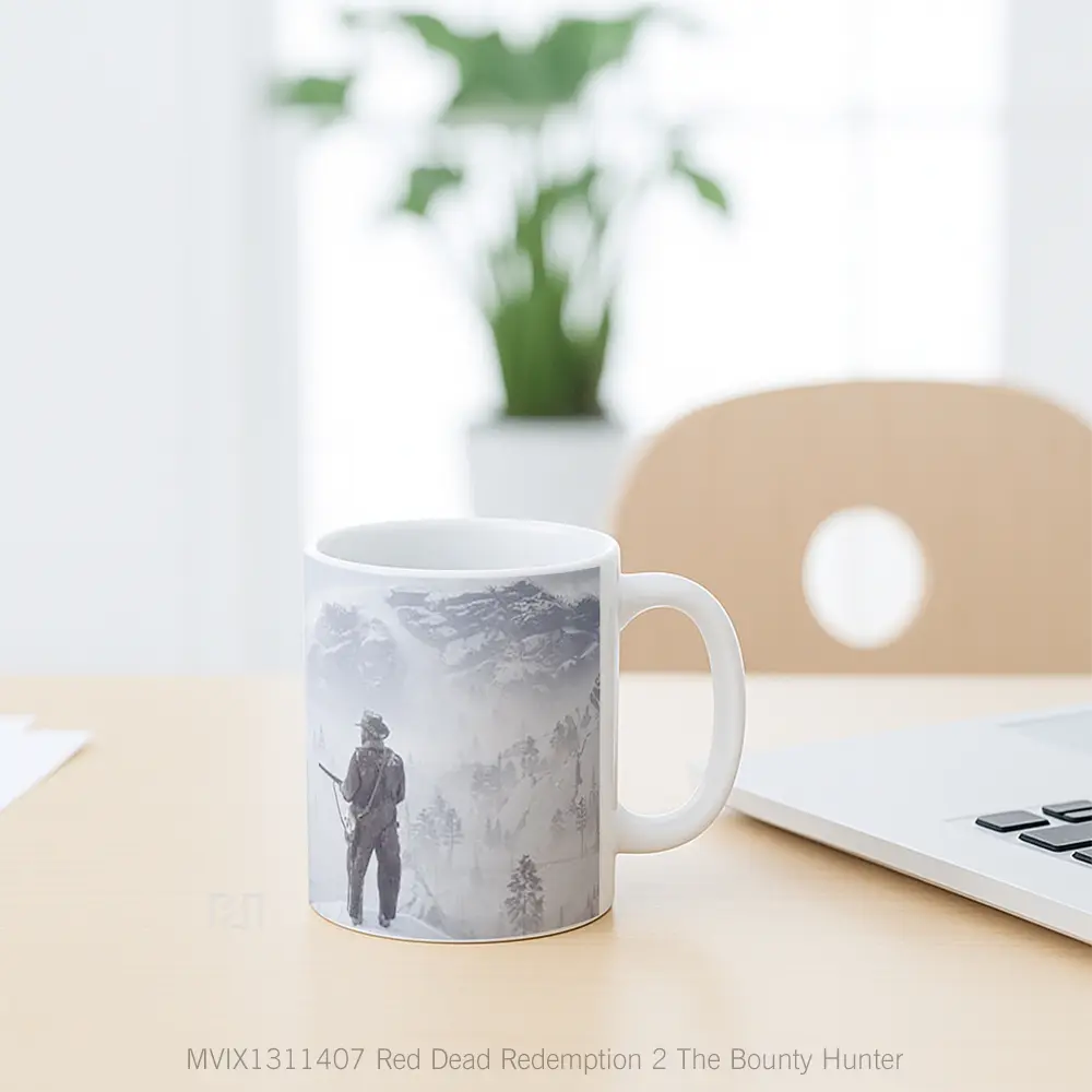 Mug Red Dead Redemption 2 The Bounty Hunter Gelas Keramik Unik - All-side / Desain