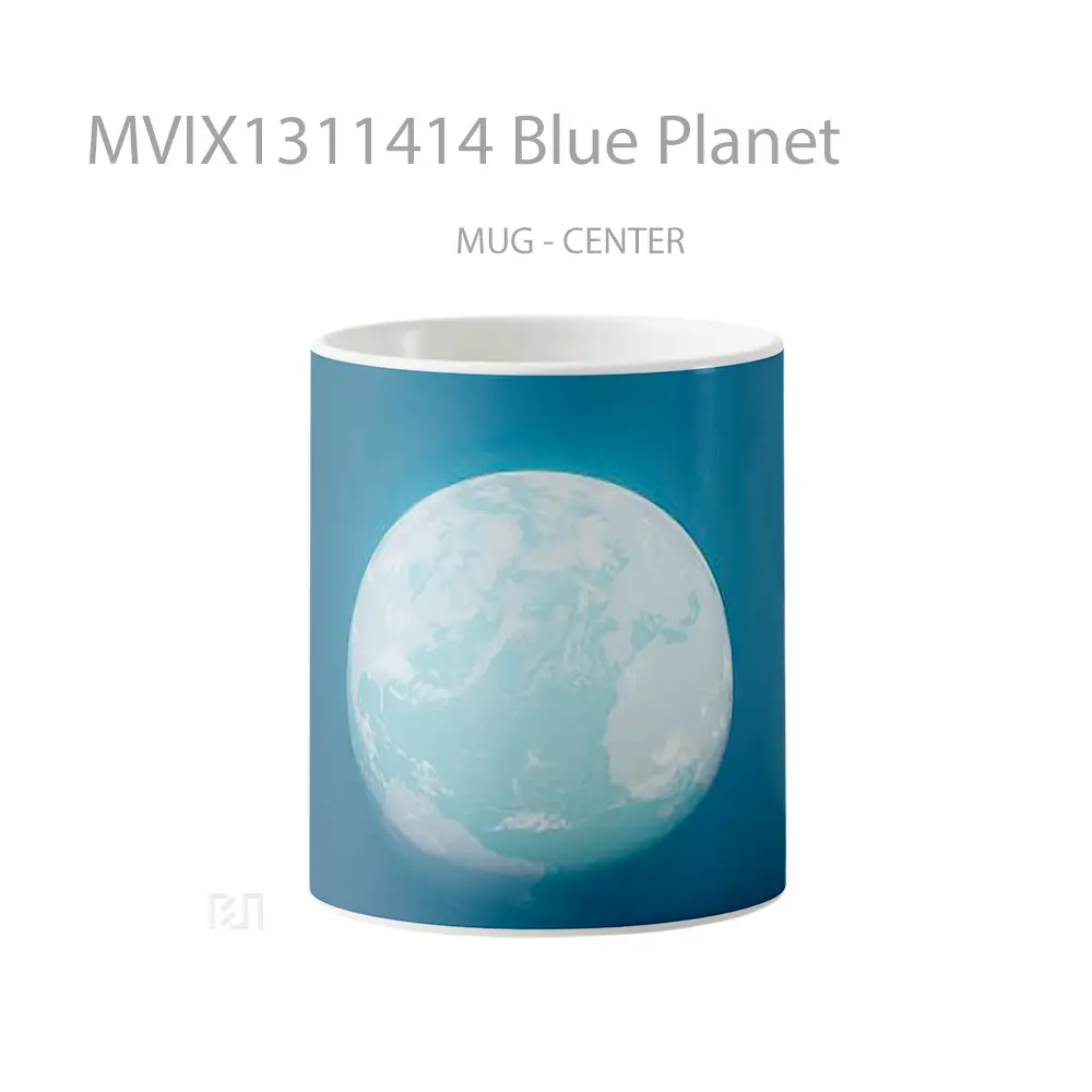 Mug Blue Planet Gelas Astronomi