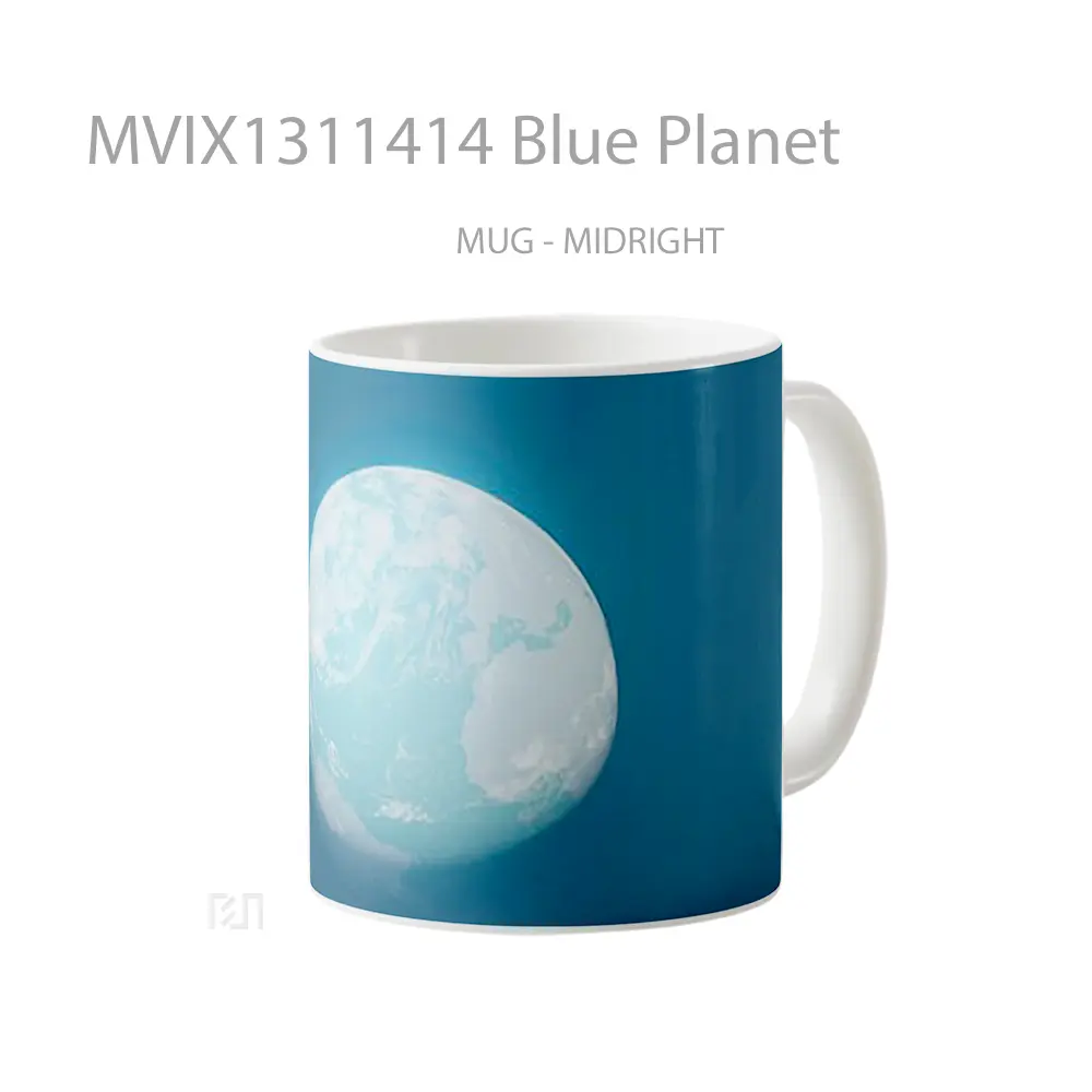 Mug Blue Planet Gelas Astronomi - All-side / Desain