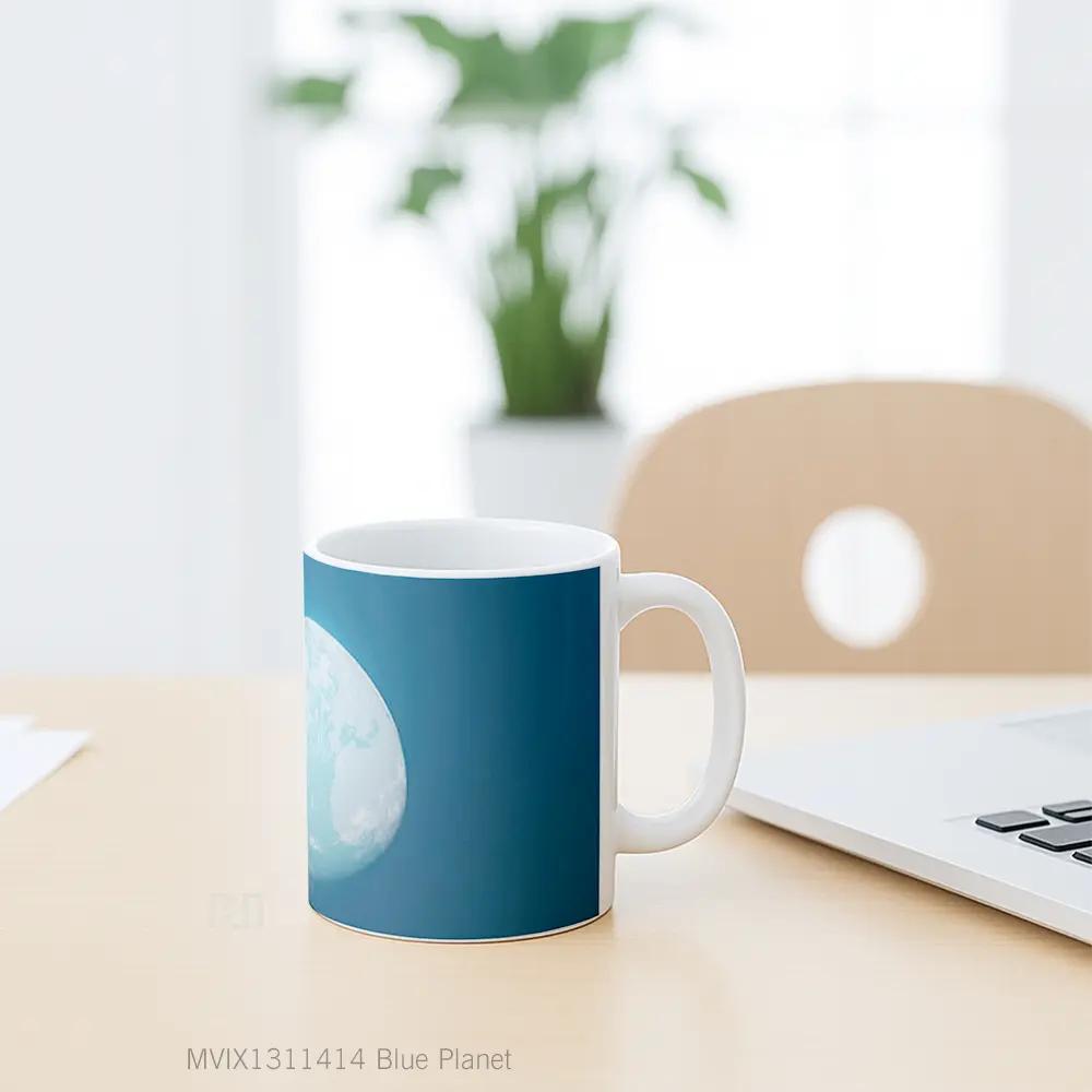 Mug Blue Planet Gelas Astronomi - All-side / Desain