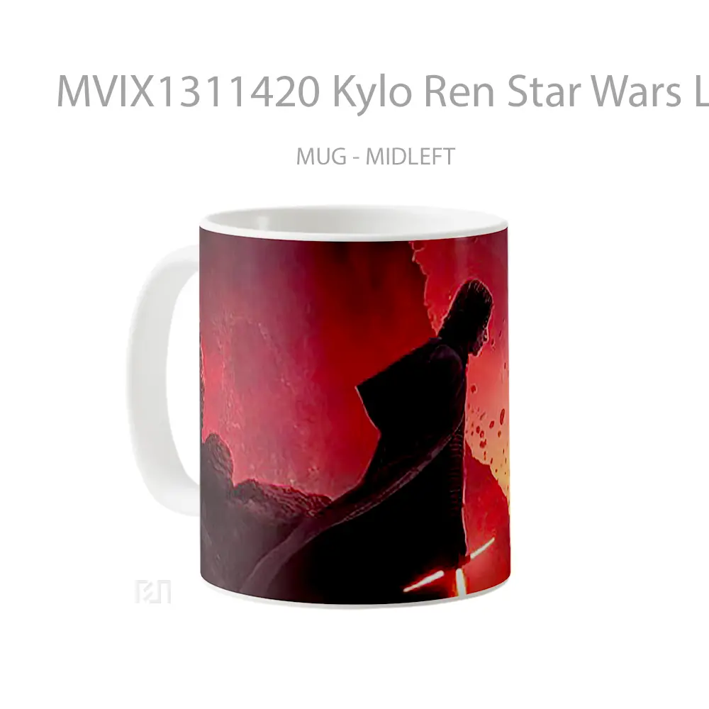 Mug Kylo Ren Star Wars Lightsaber Gelas Star Wars - All-side / Desain
