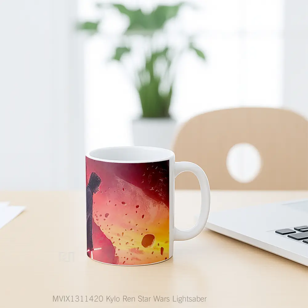 Mug Kylo Ren Star Wars Lightsaber Gelas Star Wars - All-side / Desain