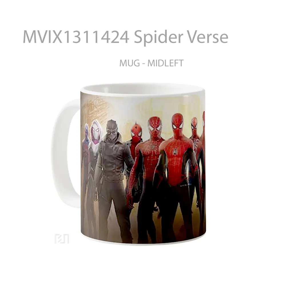 Mug Spider Verse Gelas Keramik Unik - All-side / Desain