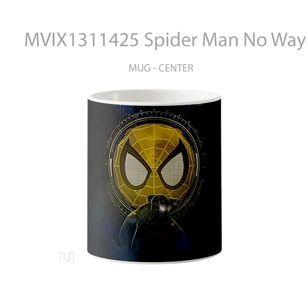 Mug Spider Man No Way Home Black And Gold Suit Gelas Superhero