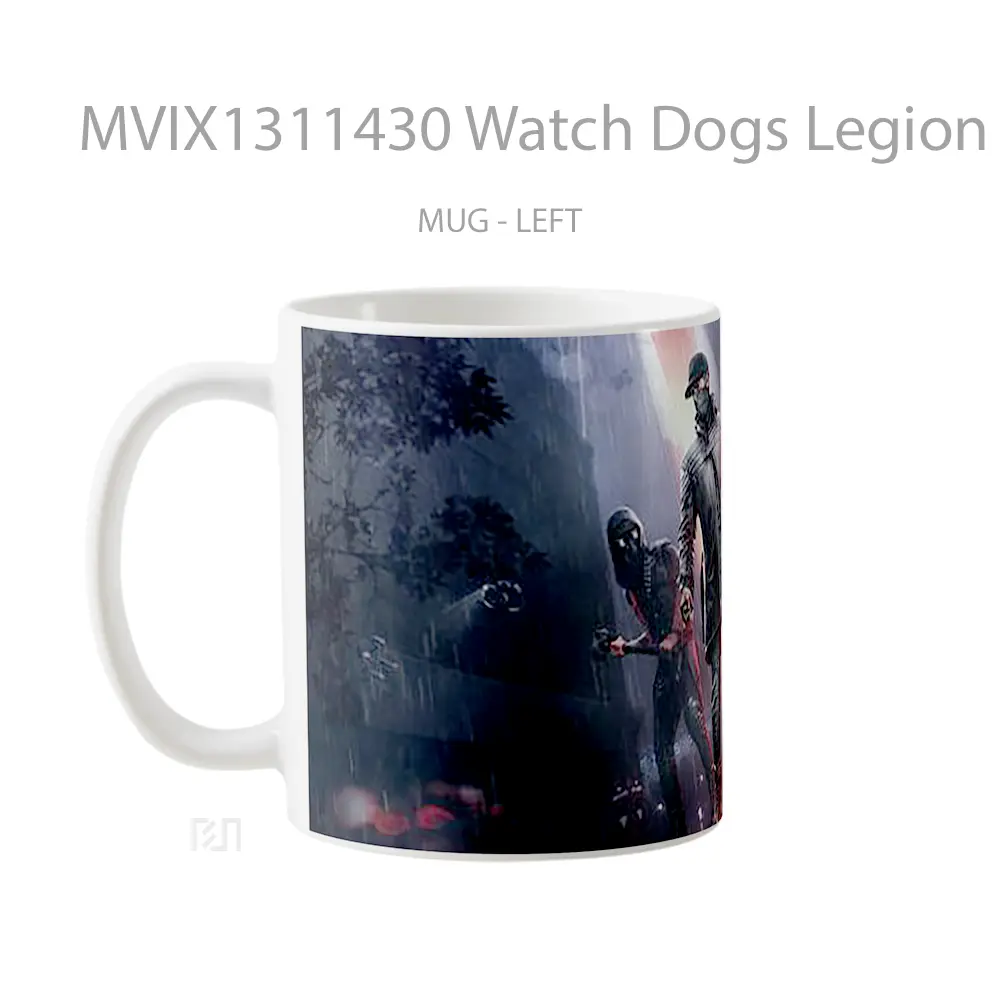 Mug Watch Dogs Legion Gelas Hewan Lucu - All-side / Desain