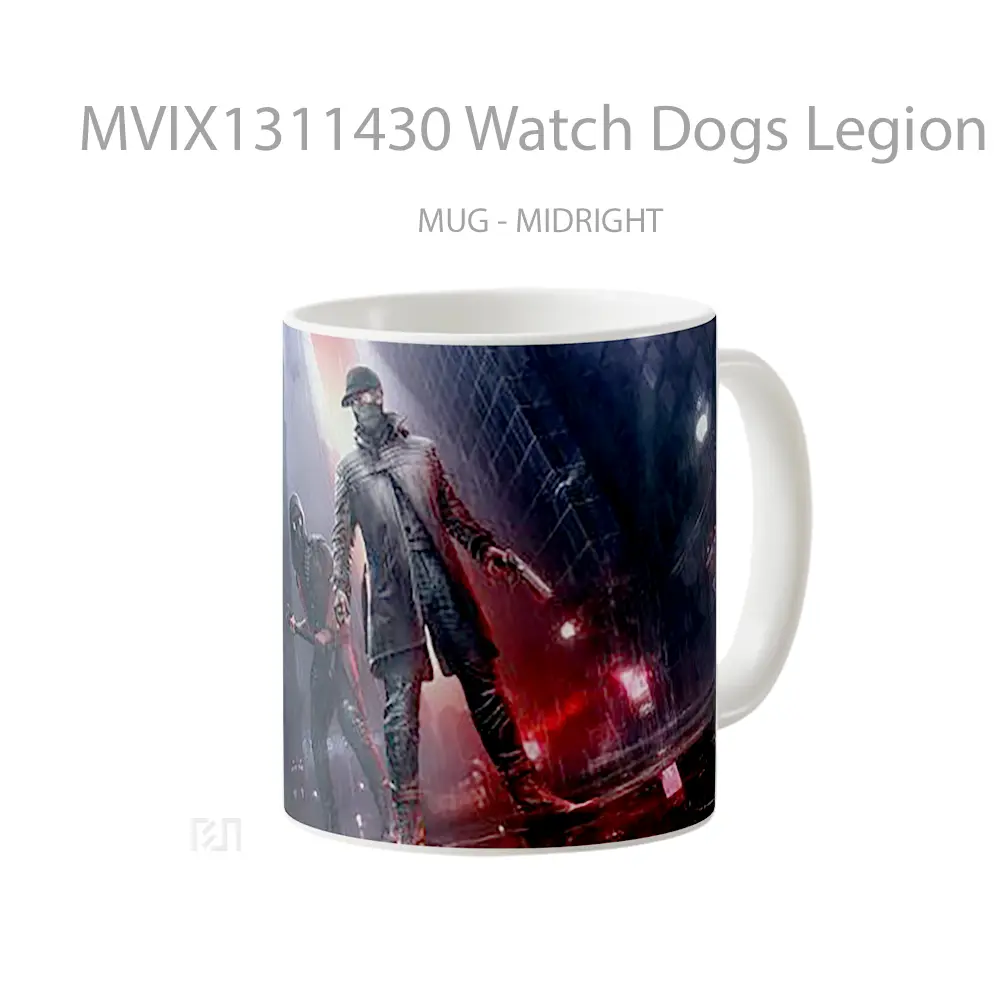 Mug Watch Dogs Legion Gelas Hewan Lucu - All-side / Desain