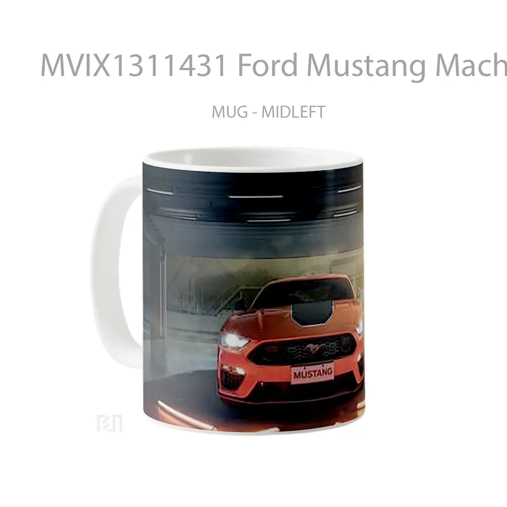 Mug Ford Mustang Mach 2021 Cangkir Mobil - All-side / Desain
