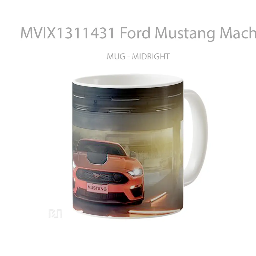 Mug Ford Mustang Mach 2021 Cangkir Mobil - All-side / Desain