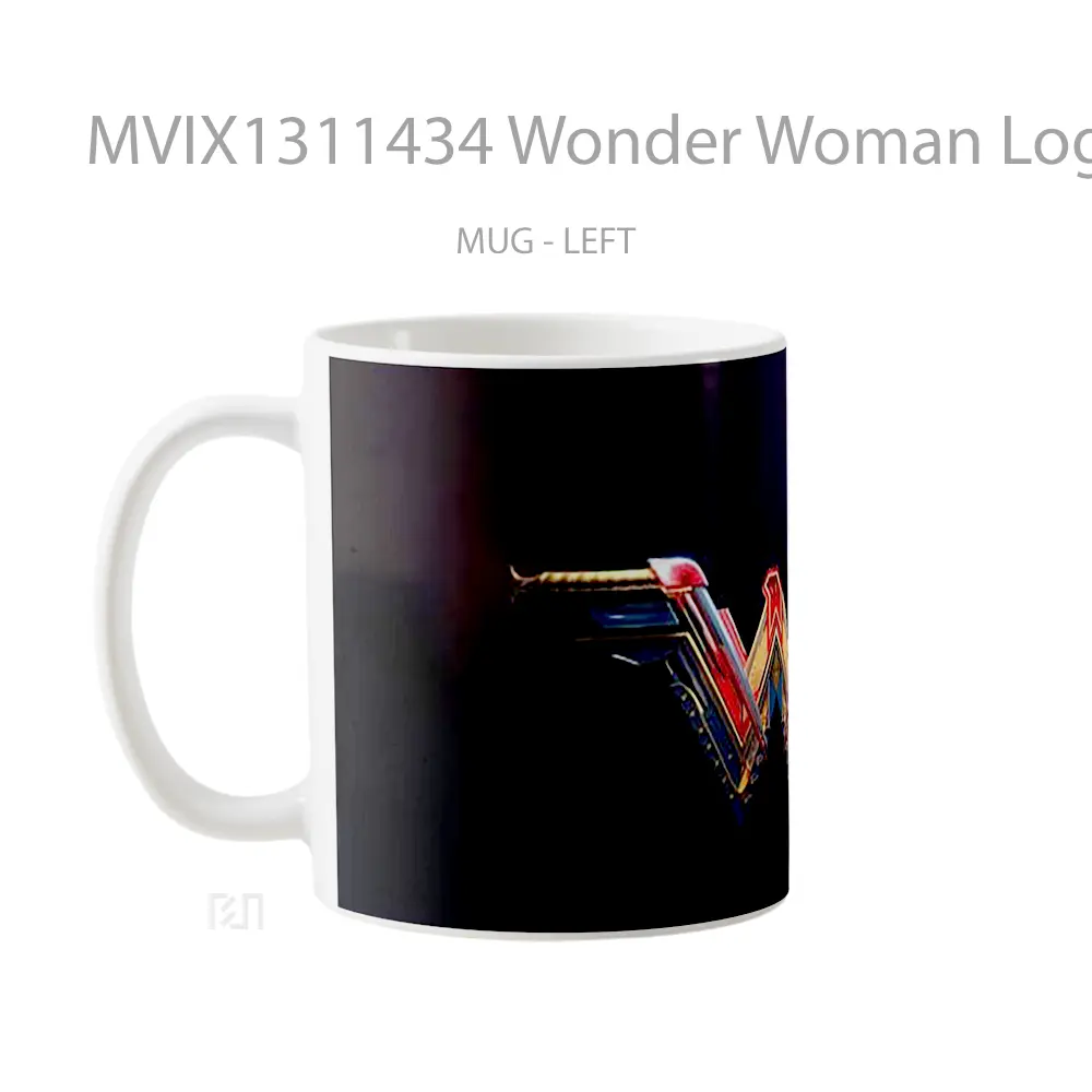 Mug Wonder Woman Logo Gelas Superhero - All-side / Desain